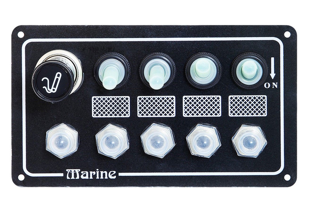 Панель выключателей, 4 тумблера, 5 предохранителей, прикуриватель (10247866)