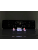Рамка для номера с подсветкой. BMW RED Глаза