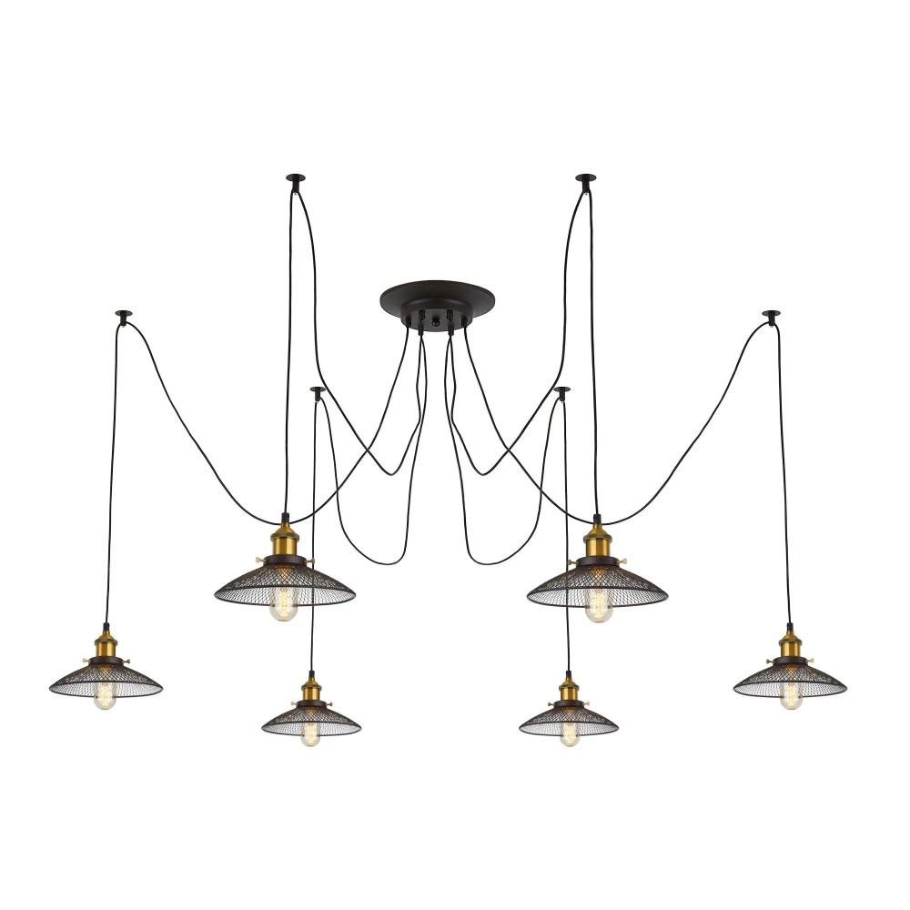 Citilux Эдисон CL451061 Люстра паук Венге Бронза