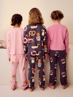 Пижама для девочки Next B75-482, 3 шт., Розовый, Темно-серый