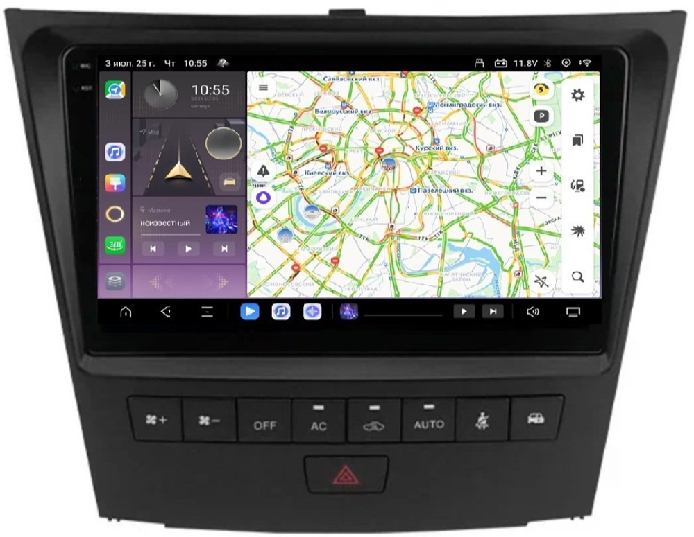 Магнитола для Lexus GS III 2005-2012 - Carmedia OL-9564 QLed, Android 13, TS20, CarPlay, SIM-слот