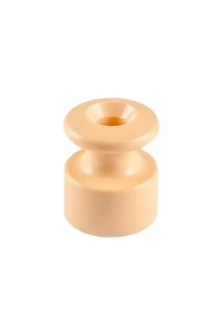 Изолятор T-RETRO для монтажа витого провода, цвет песочное золото (классическая серия), 25 штук