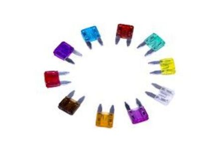 Набор автомобильных предохранителей "мини" в пластиковой коробке 100шт. REXANT