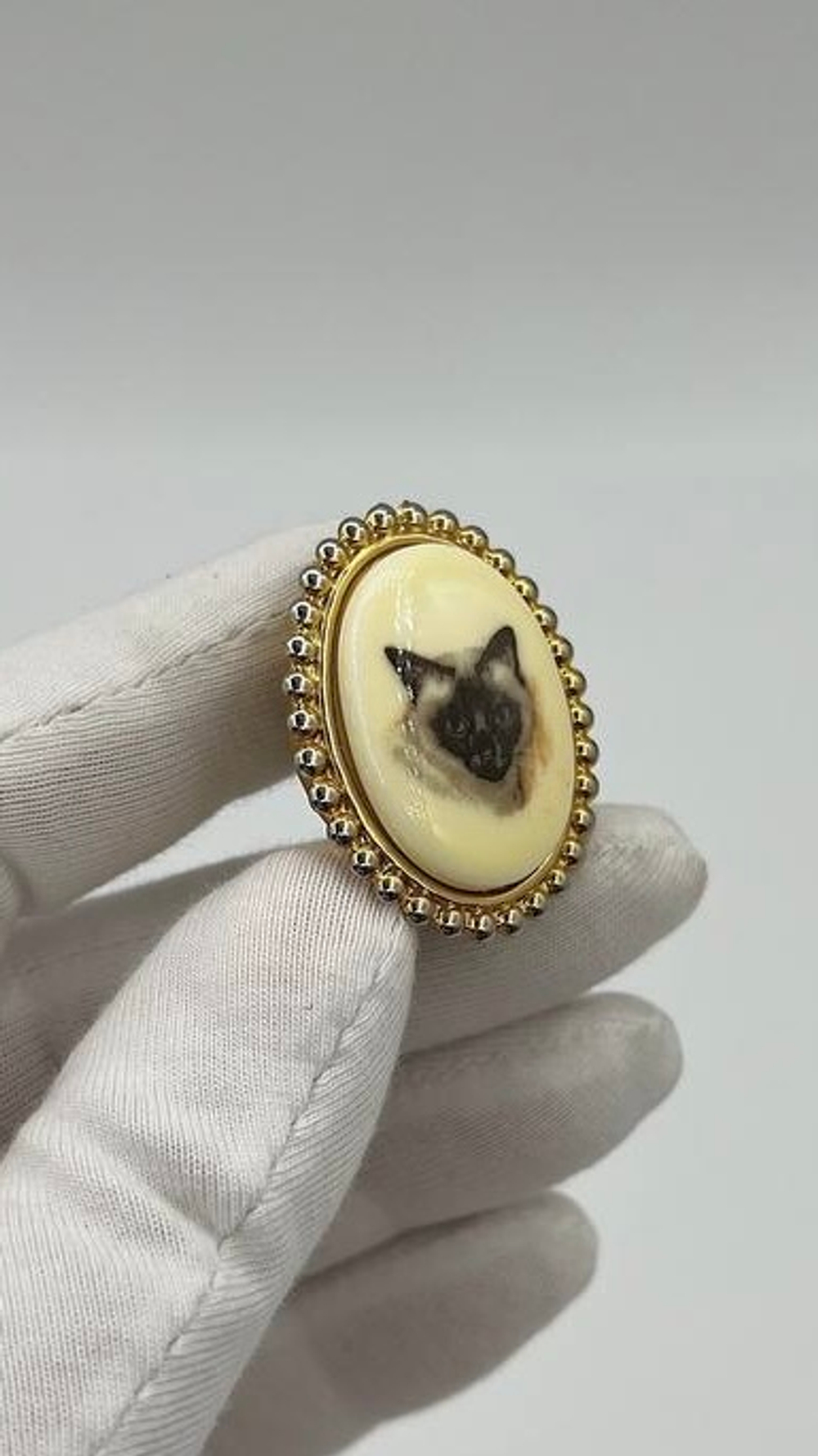 Накладка на пуговицу Кот NONY