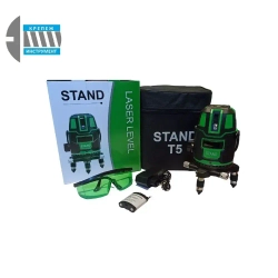 Нивелир Лазерный уровень STAND T5 зеленый луч
