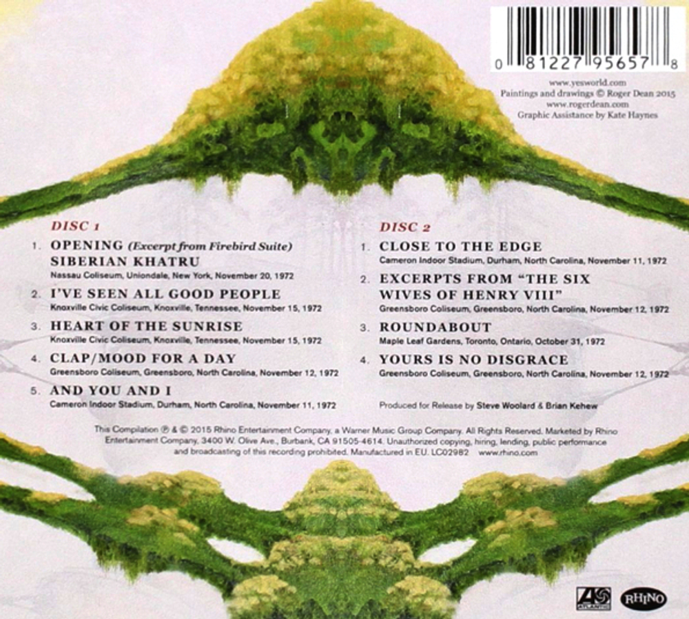 Yes / Progeny: Highlights From Seventy-Two (2CD)