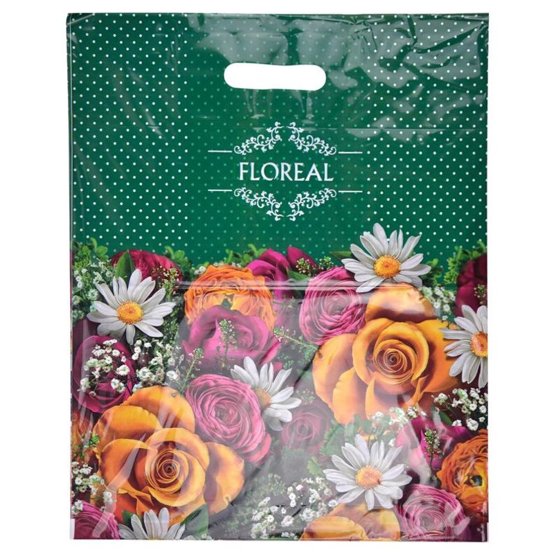 Пакет прорубная ручка Россия 38*47 см 60 мкм ПВД Флориль  1 шт/уп 500 шт/кор