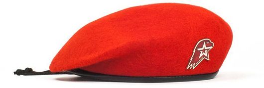 Берет красный Юнармия с эмблемой