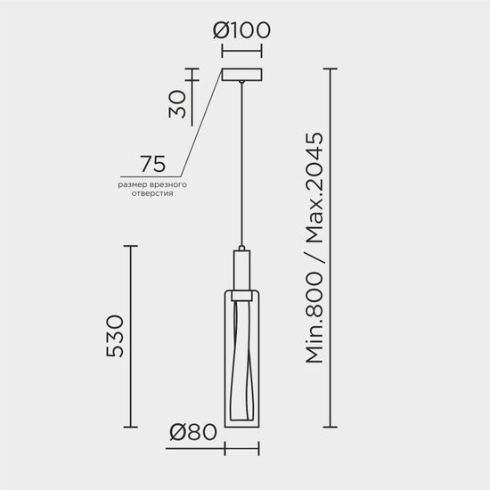 Подвесной светильник MODELUX ML.88930.1 CR