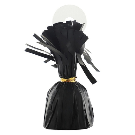 Грузик д/шара Конус черный сатин 170гр.