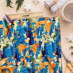 Ткань дюспо «королевский балет» клод моне