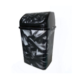 Ведро для мусора "Камелия", №3 18 л АТЛАС черное1/12 РП-1013