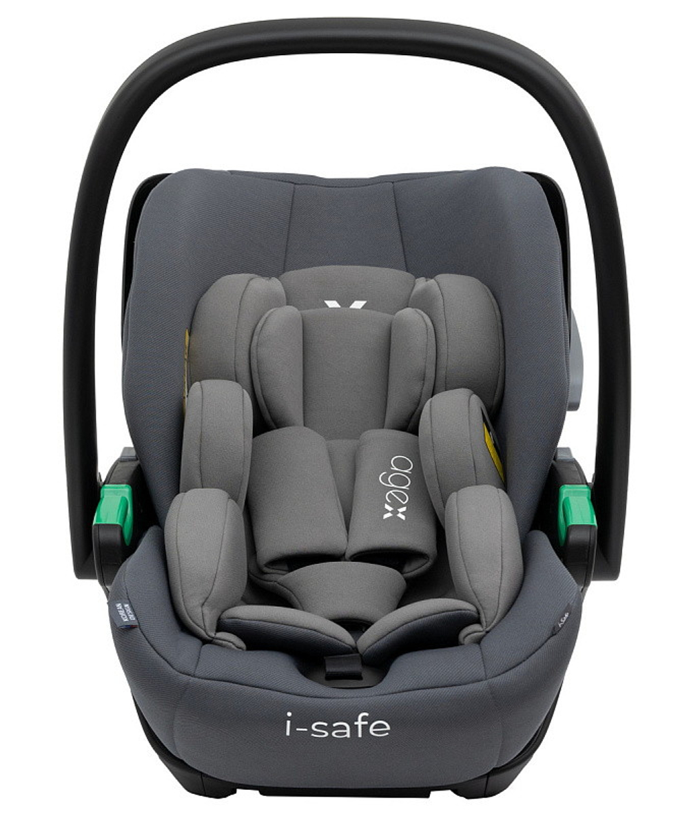 Коляска Agex Prima Pro 3 в 1 с автокреслом i-Safe S Grey APF664 Green (Зеленый)