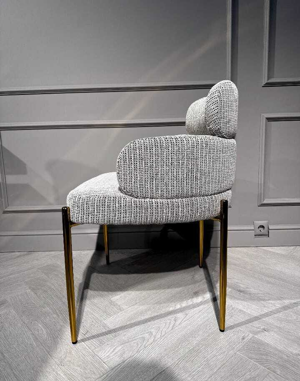 Стул обеденный Ist Casa Романи, черно-белый, золото