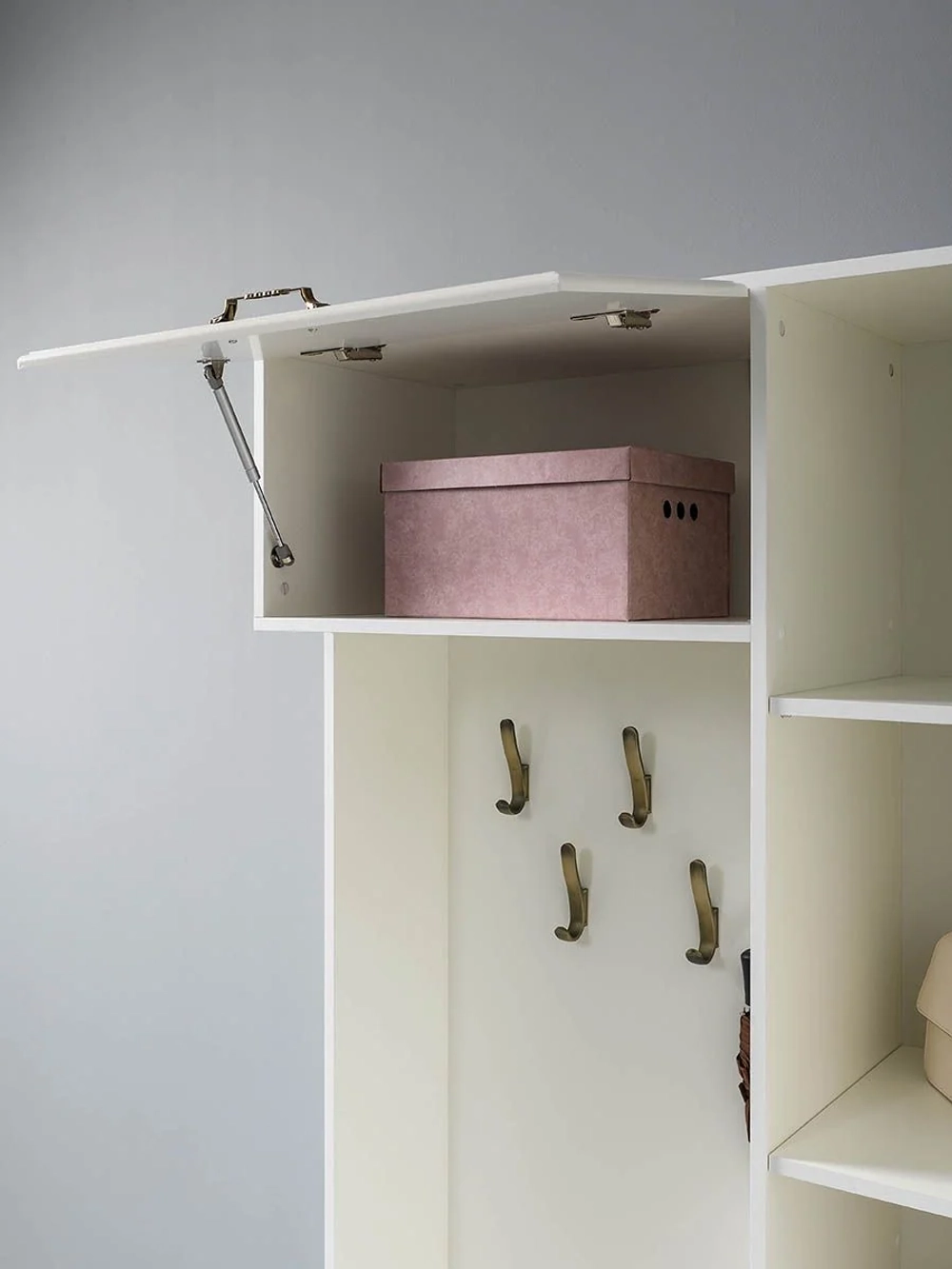 Прихожая Ливерпуль 13.21 Белый/Ясень ваниль