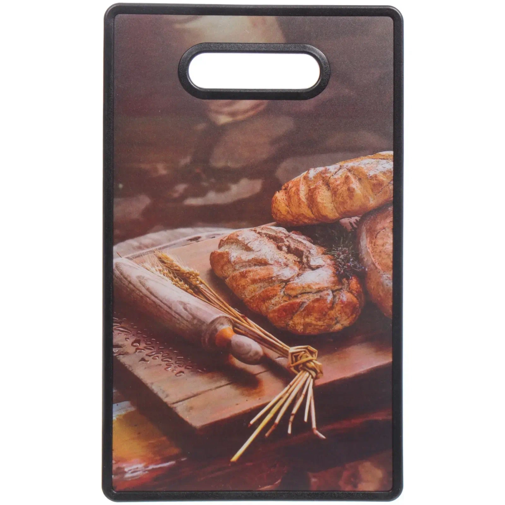 Доска разделочная пластиковая 37*23см «Домашний хлеб»