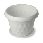 Горшок для растений Розетта 13,0л Д340 c поддоном мрамор