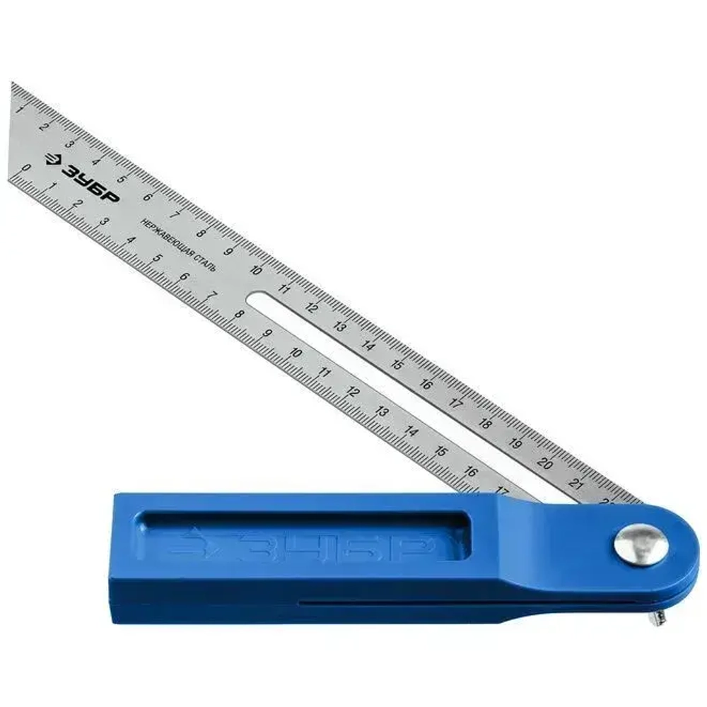 Малка-угломер, пластиковый корпус, полотно с гравированной шкалой ЗУБР Малка 250 мм 3428_z02