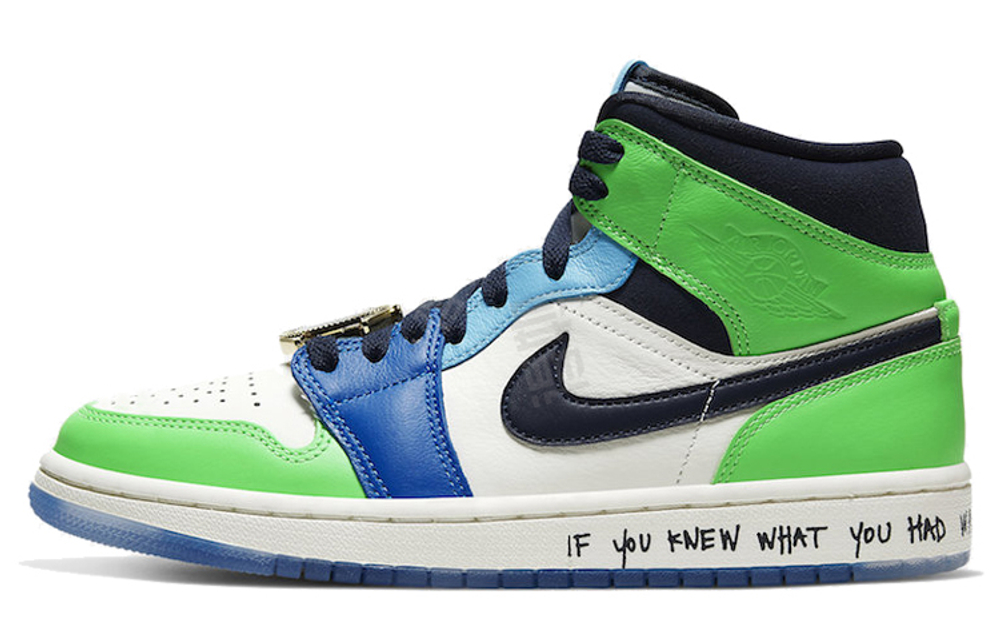 Кроссовки Melody Ehsani X Jordan Air Jordan 1 Mid Fearless (Женская размерная сетка)