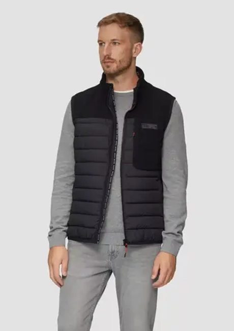 Жилет из смеси тканей с контрастными деталями s.Oliver