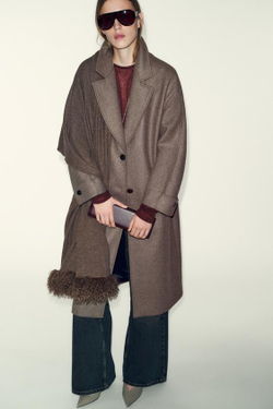 ZARA ЖЕСТКИЙ УДЛИНЕННЫЙ КЛАТЧ, БОРДОВО-КРАСНЫЙ