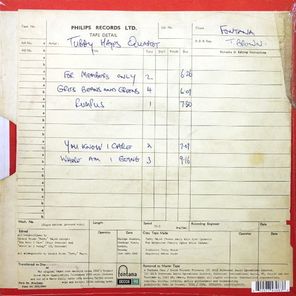 The Tubby Hayes Quartet / Grits, Beans And Greens: The Lost Fontana Studio Session 1969 (LP)