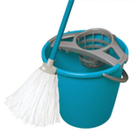 Набор для уборки МопСет 10л (ведро круглое, отжим, рукоятка 110 см, насадка МИДИ) YORK
