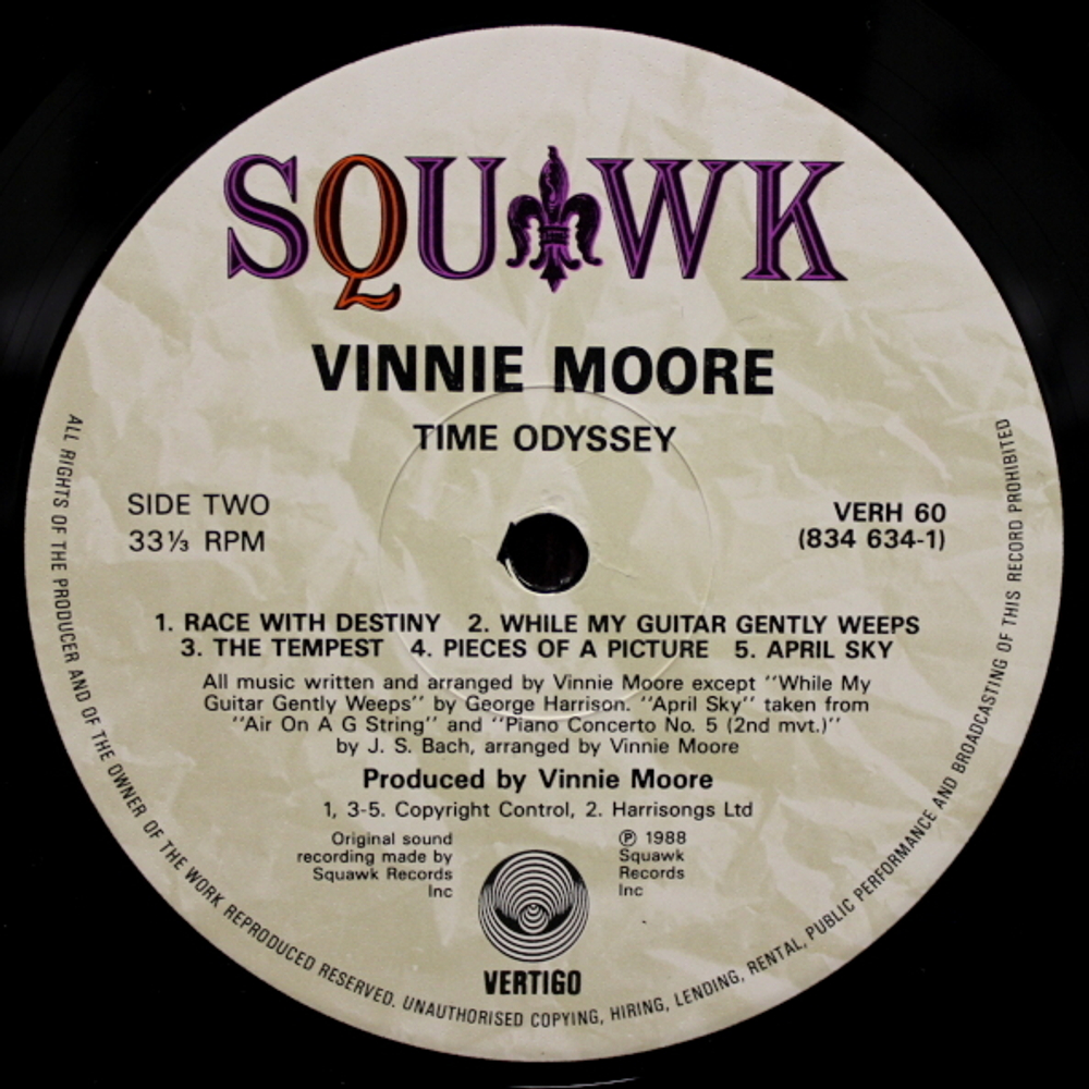 Vinnie Moore / Time Odissey (LP)
