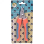 Когтерез для животных «ЗООУЛЬТРА», пружинный механизм, ручки прорезиненные - волна, цвет оранжевый / бирюзовый, 16см