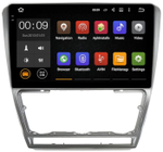Магнитола для Skoda Octavia A5 2004-2013 (серебро/черный) - AIROC 2K RX-3202 Android 13, QLed+2K,  ТОП процессор, 8/128, CarPlay, SIM-слот
