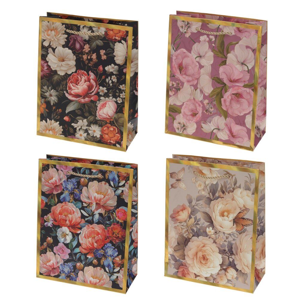 GAEM Пакет подарочный (бумага 210г/м2, блок микс 12шт), L18 W8 H23 см, 4в.