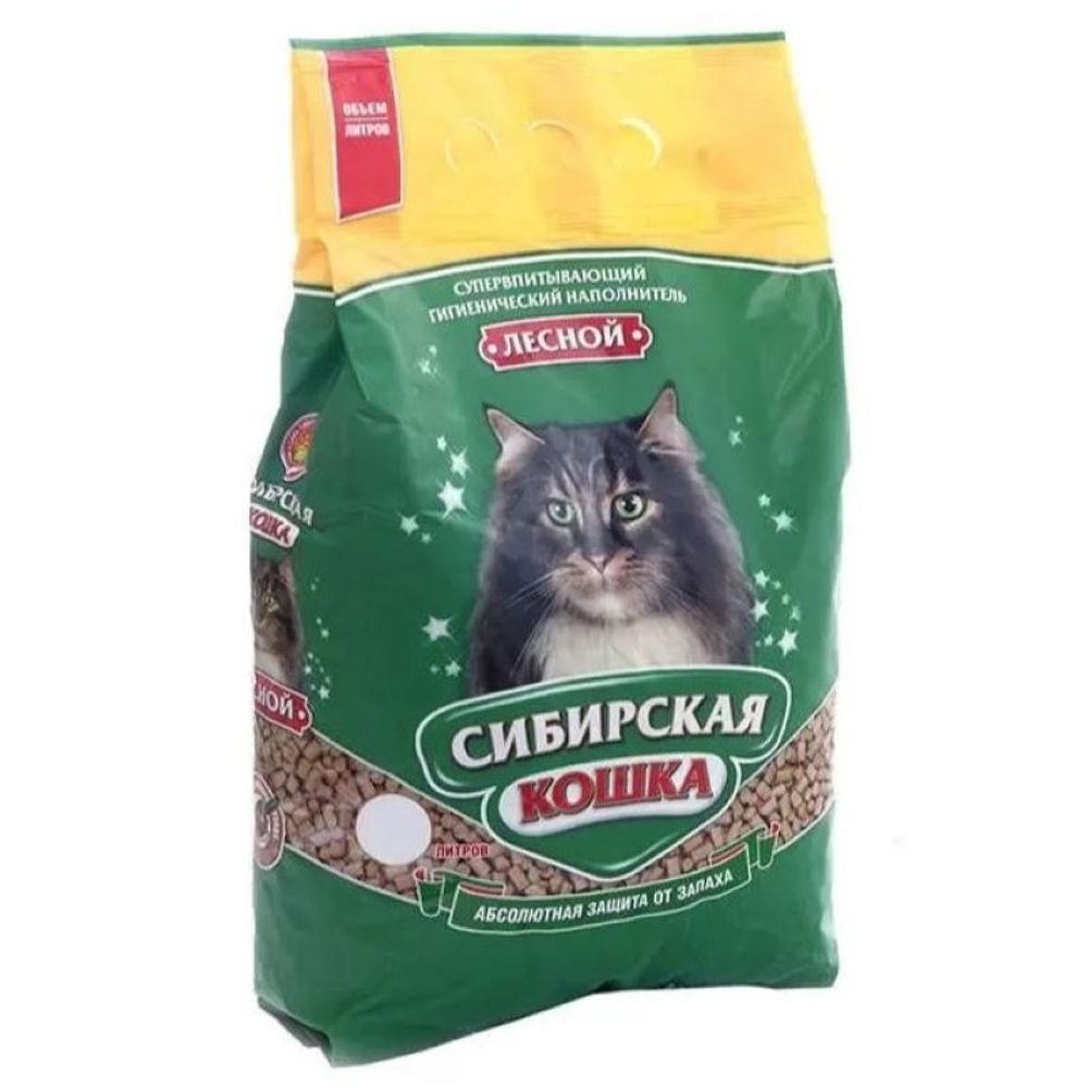 Наполнитель СИБИРСКАЯ КОШКА &quot;Лесной&quot; древесный - 20 кг