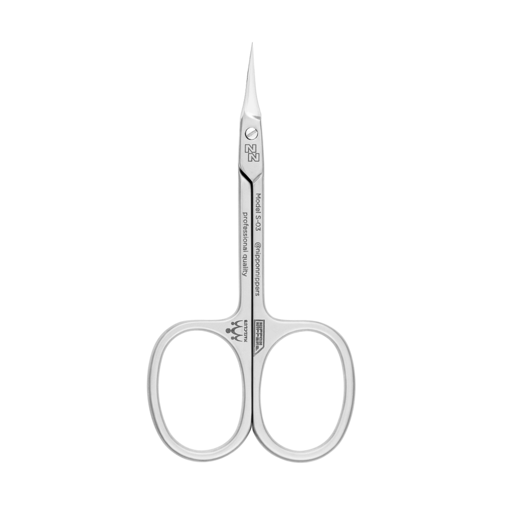 Ножницы Nippon Nippers S-03 для кутикулы длина 90мм матовые