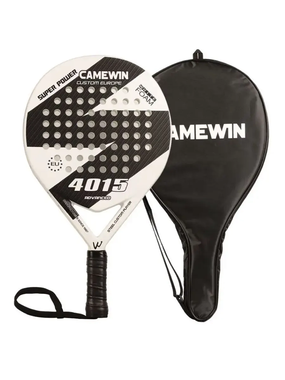 Ракетка для падел тенниса CAMEWIN Padel 4015 белый, с чехлом