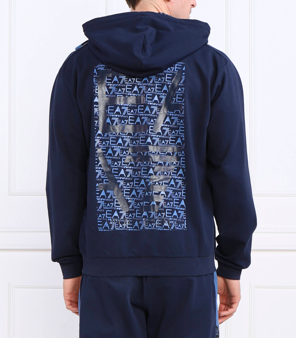 Худи EA7 - голубой(3RPM55 PJ05Z)