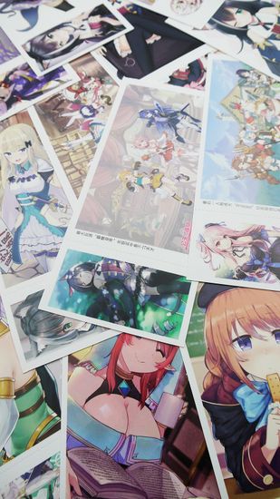 Набор открыток, карточек и наклеек "Связь принцесс! Новое погружение / Princess Connect! Re:Dive", 188 предметов