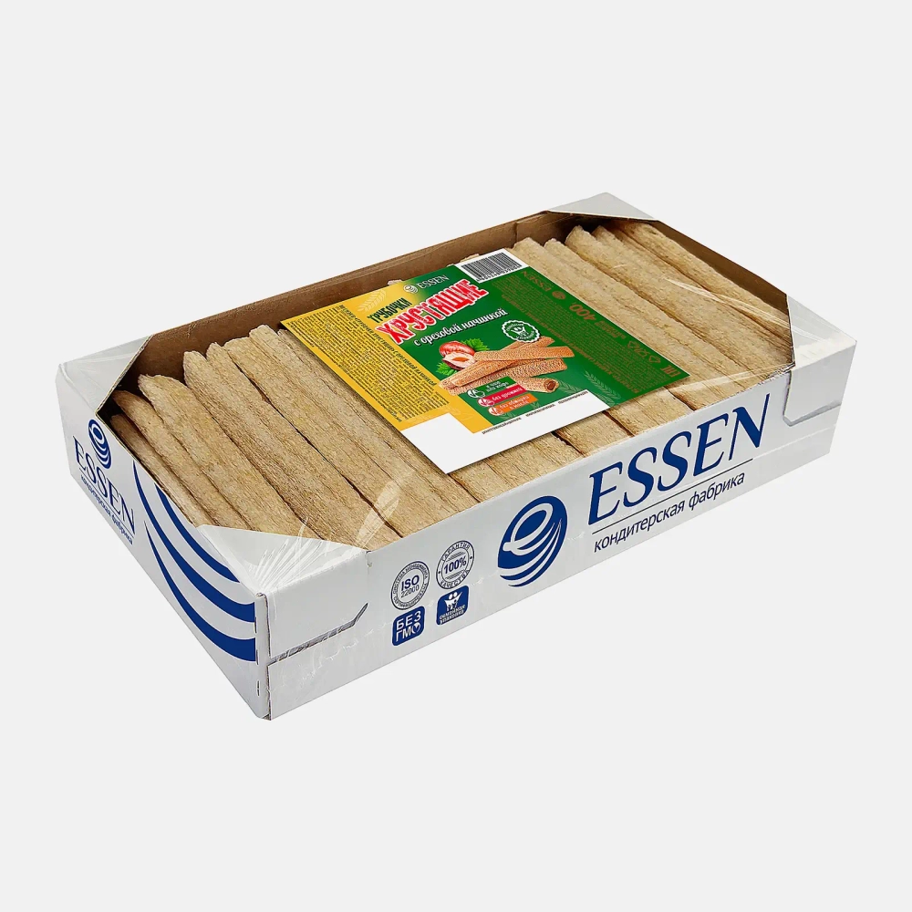 Трубочки хрустящие с ореховой начинкой Essen 400г