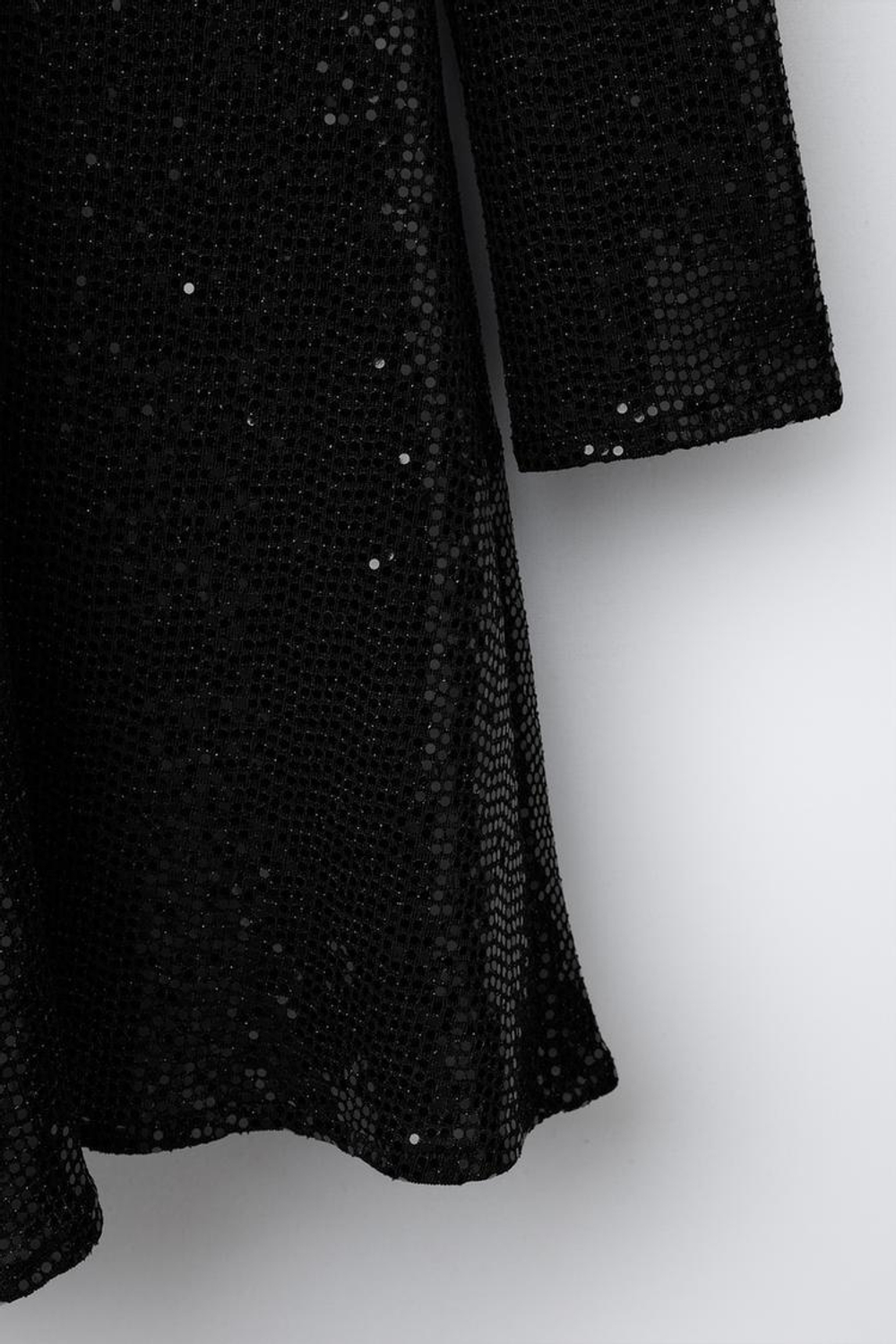 ZARA ПЛАТЬЕ С УЗЛОМ И БЛЕСКОМ, ЧЕРНЫЙ