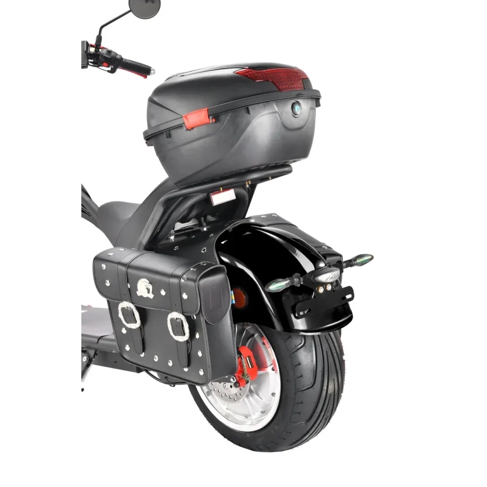 Электроскутер Citycoco WHITE SIBERIA Wild Wheel 3950W Черный