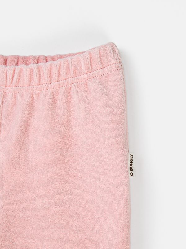 Брюки клеш из велюра 