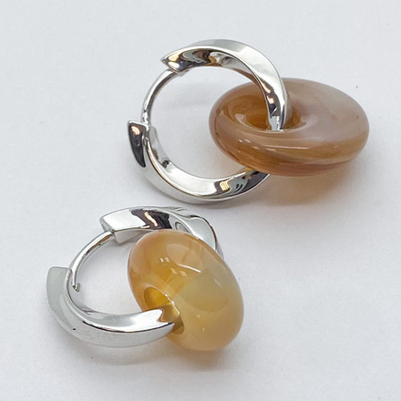 Швензы-кольца с позолотой, размер 20*3,3 мм, цена за пару