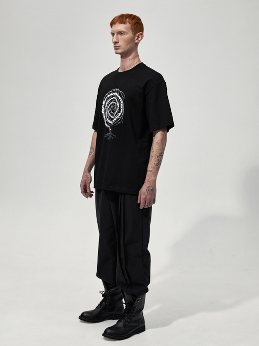 Футболка с принтом "Некому березу заломати". Черная