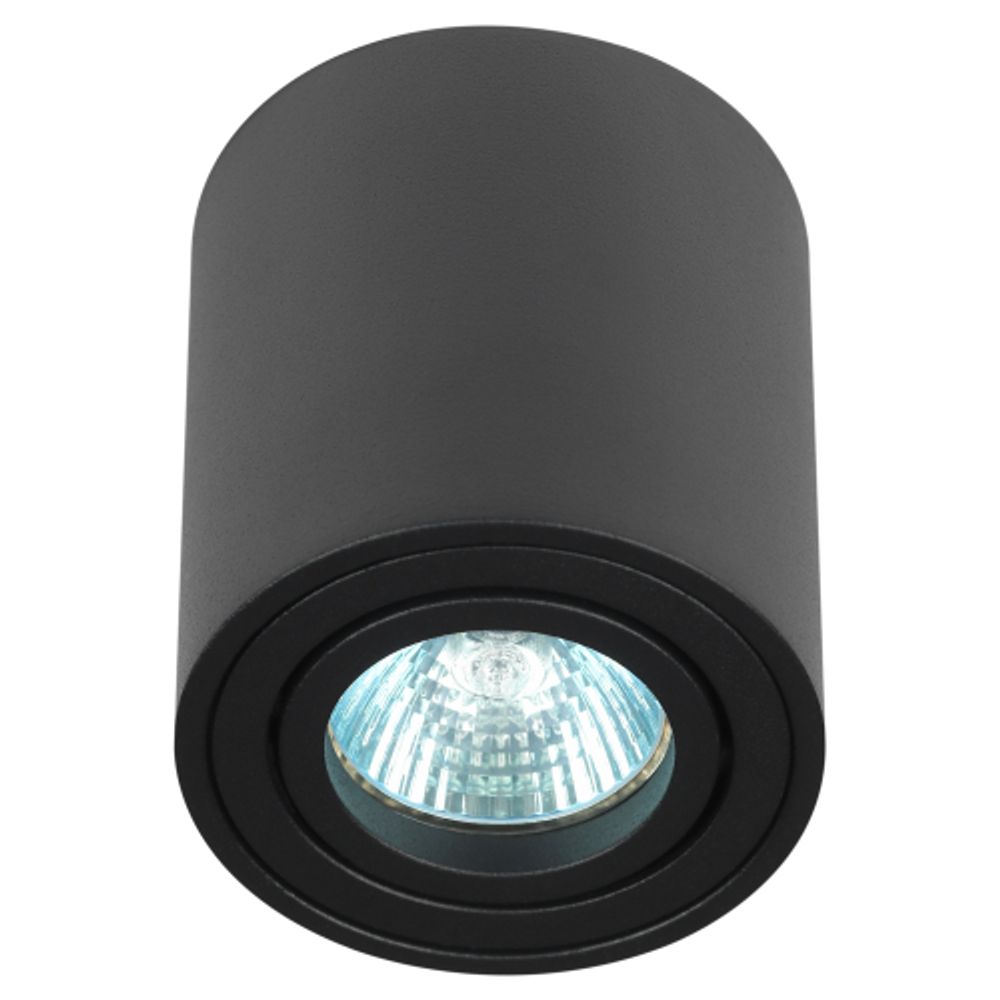 Светильник накладной ЭРА OL21 BK под лампу MR16 GU10 поворотный черный | Накладные светильники