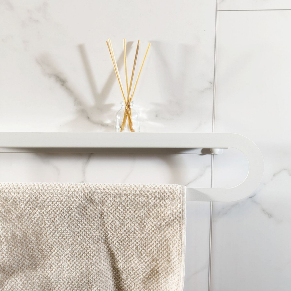 Держатель для полотенец MetaDec Oval 50см белый