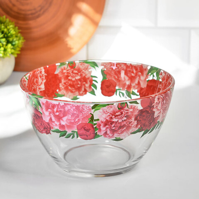 Салатник большой "Пионы"