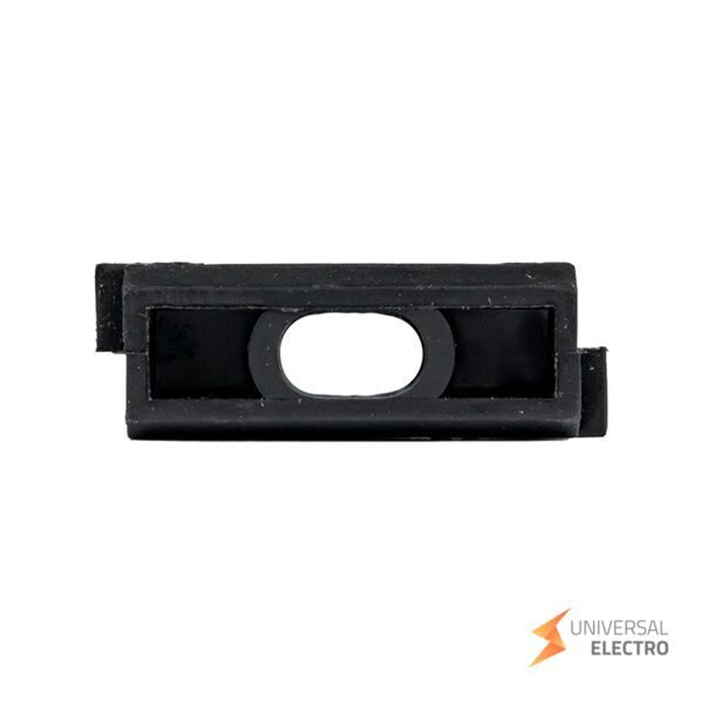 Крепеж-клипса d25 мм (100 шт) черная EKF-Plast