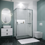 Душевой уголок Grossman Style 110х70 120.K33.05.1170.10.00 профиль Хром стекло прозрачное
