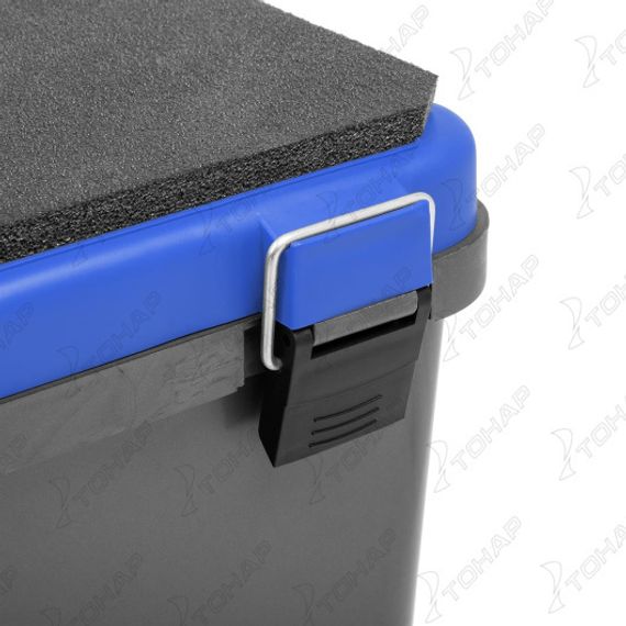 Ящик рыболовный зимний односекционный серый/синий (HS-IB-19-GB-1) Helios