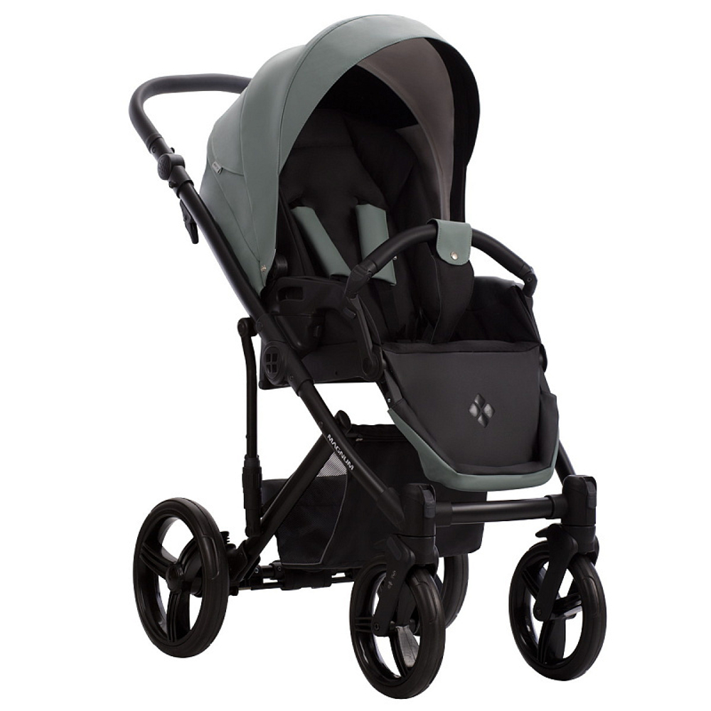 Детская коляска Bebetto Magnum Light Pro 3 в 1 с автокреслом Avionaut Cosmo 02 шалфей кожа