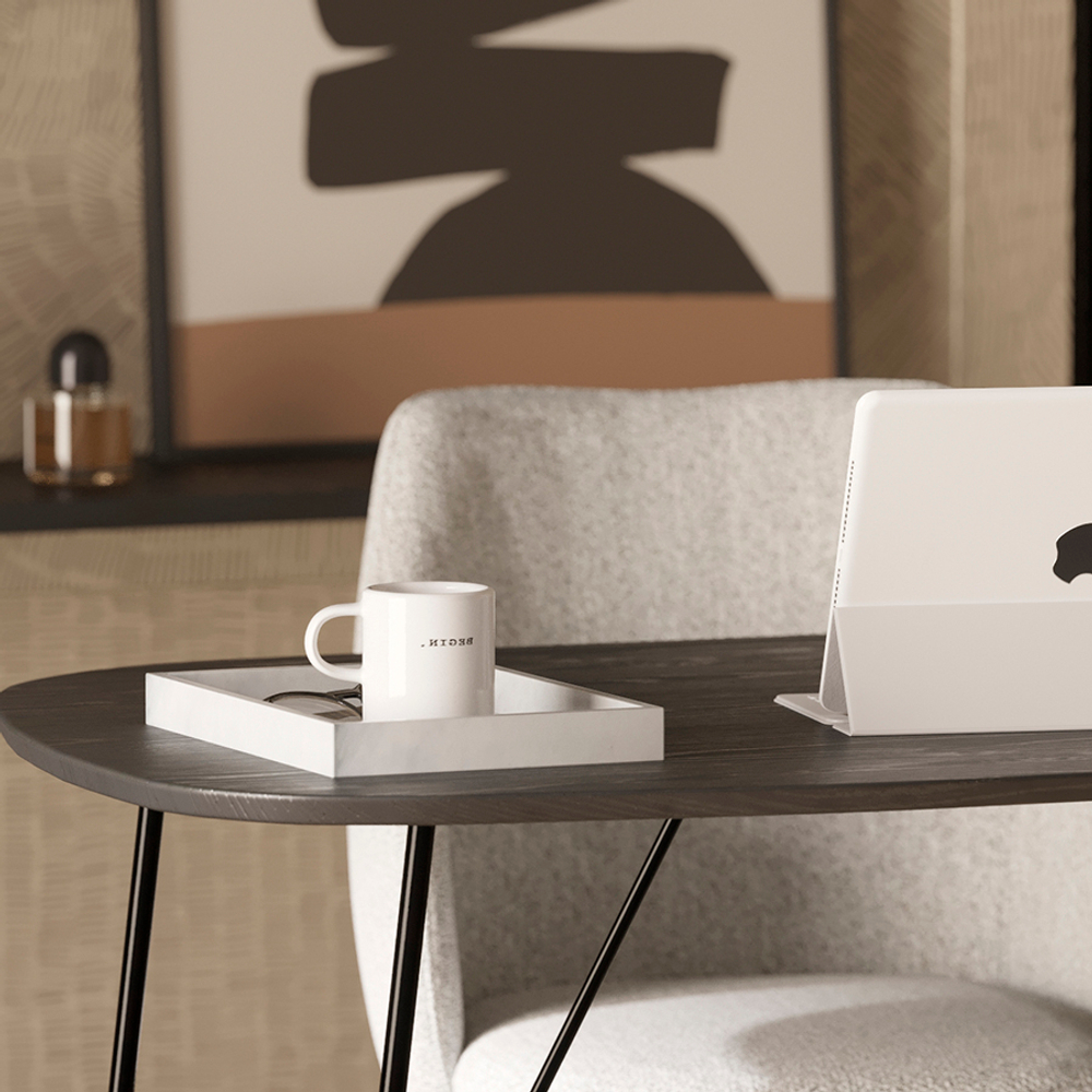 Стол письменный Bergenson Bjorn Ander, 142,5х74 см, черный